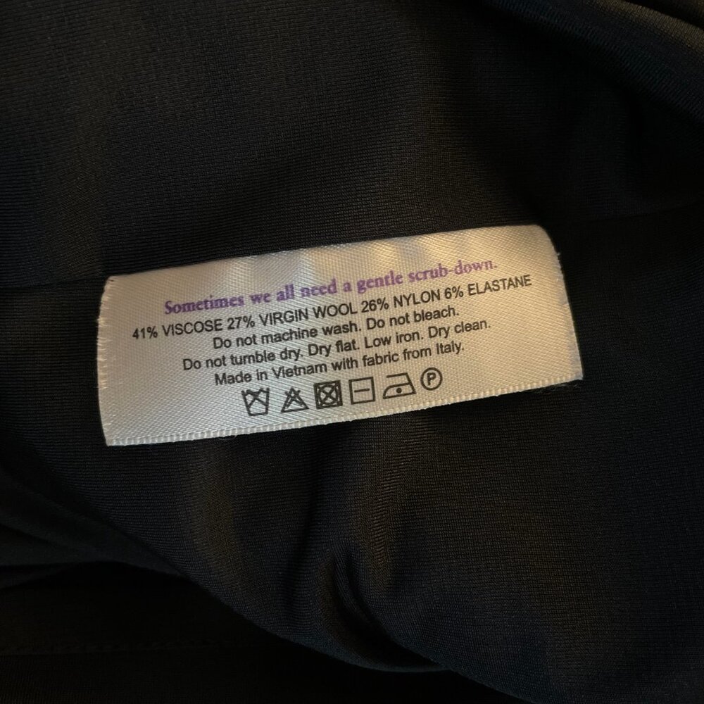 MM. LAFLEUR New York, Black Dress, Size 10, Capsule, Minimal, Quiet Luxury - Picture 6 of 6